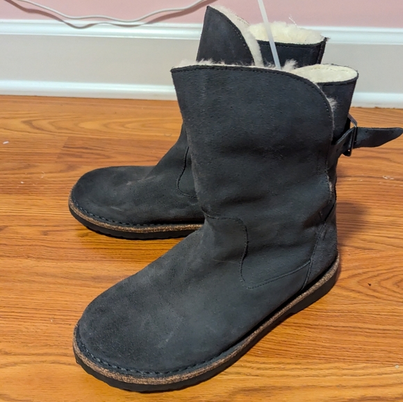 Birkenstock Upsalla Shearling Boot Suede Leather 5.5 Euro 36 - Picture 7 of 7